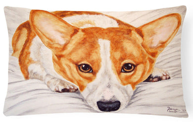 Fiona Corgi Fabric Decorative Pillow AMB1133PW1216