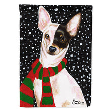 Load image into Gallery viewer, Snowy Chihuahua Flag Canvas House Size AMB1170CHF