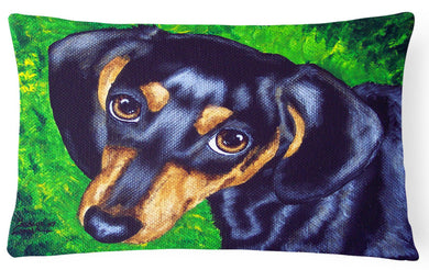 Tootsie Dachshund Fabric Decorative Pillow AMB1173PW1216