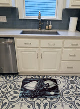 Load image into Gallery viewer, Black Flying Horse Machine Washable Memory Foam Mat AMB1222RUG