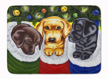 Load image into Gallery viewer, Christmas Stocking Surprise Labrador Machine Washable Memory Foam Mat AMB1315RUG