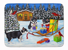 Load image into Gallery viewer, Christmas Mush Siberian Husky Machine Washable Memory Foam Mat AMB1318RUG