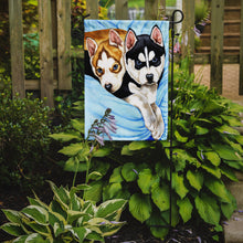 Load image into Gallery viewer, Snow Angels Siberian Husky Garden Flag - Outdoor Decorative Yard Flag