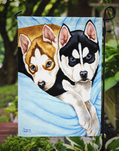 Load image into Gallery viewer, Snow Angels Siberian Husky Garden Flag - Outdoor Decorative Yard Flag