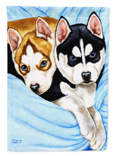 Load image into Gallery viewer, Snow Angels Siberian Husky Garden Flag - Outdoor Decorative Yard Flag