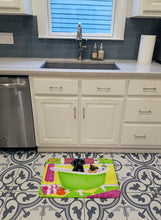 Load image into Gallery viewer, Tub for Two with Poodle and Pug Machine Washable Memory Foam Mat AMB1335RUG
