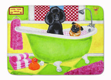 Load image into Gallery viewer, Tub for Two with Poodle and Pug Machine Washable Memory Foam Mat AMB1335RUG