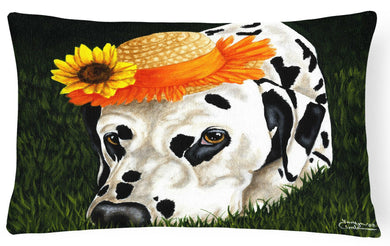 My Sun Spot Dalmatian Fabric Decorative Pillow AMB1340PW1216