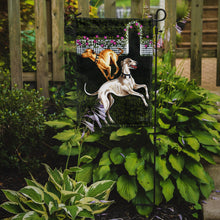 Load image into Gallery viewer, Rose Garden Frolick Greyhounds Garden Flag - Outdoor Decorative Yard Flag AMB1354GF