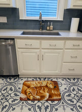 Load image into Gallery viewer, Zeus and Chloie the Golden Retrievers Machine Washable Memory Foam Mat AMB1387RUG
