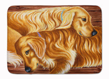 Load image into Gallery viewer, Zeus and Chloie the Golden Retrievers Machine Washable Memory Foam Mat AMB1387RUG