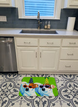 Load image into Gallery viewer, Party Animals Jack Russell Terriers Machine Washable Memory Foam Mat AMB1441RUG