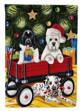 Load image into Gallery viewer, Christmas Westie, Newfoundland, Dalmatian Garden Flag - Outdoor Decorative Yard Flag