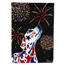 Load image into Gallery viewer, For our Heros Fireworks Patriotic Dalmatian Flag Canvas House Size AMB1451CHF