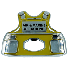 Load image into Gallery viewer, EL2-014 AMO Air and Marine CBP Bottle Opener Body Armor Ballistic Vest Challenge Coin Air &amp; Marine Interdiction Agent