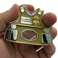 Load image into Gallery viewer, EL2-014 AMO Air and Marine CBP Bottle Opener Body Armor Ballistic Vest Challenge Coin Air &amp; Marine Interdiction Agent