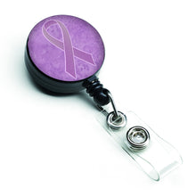 Load image into Gallery viewer, Lavender Ribbon for All Cancer Awareness Retractable Badge Reel AN1200BR