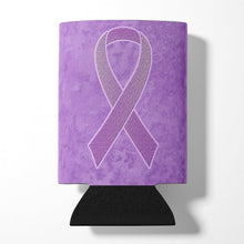 Load image into Gallery viewer, Lavender Ribbon for All Cancer Awareness Can or Bottle Hugger AN1200CC
