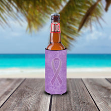 Load image into Gallery viewer, Lavender Ribbon for All Cancer Awareness Slim Can Hugger – Fun &amp; Functional Drink Coolers AN1200MUK