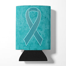 Load image into Gallery viewer, Teal Ribbon for Ovarian Cancer Awareness Can or Bottle Hugger AN1201CC