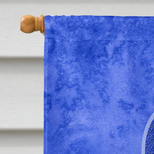 Load image into Gallery viewer, Dark Blue Ribbon for Colon Cancer Awareness Flag Canvas House Size AN1202CHF