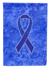 Load image into Gallery viewer, Dark Blue Ribbon for Colon Cancer Awareness Flag Canvas House Size AN1202CHF