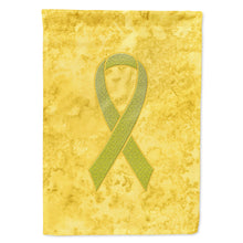 Load image into Gallery viewer, Yellow Ribbon for Sarcoma, Bone or Bladder Cancer Awareness Flag Canvas House Size AN1203CHF