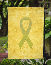 Load image into Gallery viewer, Yellow Ribbon for Sarcoma, Bone or Bladder Cancer Awareness Garden Flag – Inspirational Outdoor Support Decor AN1203GF