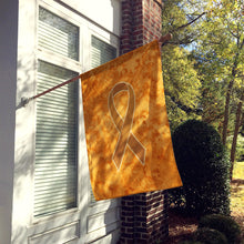 Load image into Gallery viewer, Orange Ribbon for Leukemia Awareness Flag Canvas House Size AN1204CHF