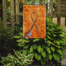 Load image into Gallery viewer, Orange Ribbon for Leukemia Awareness Garden Flag – Inspirational Outdoor Support Decor AN1204GF