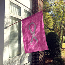 Load image into Gallery viewer, Pink Ribbon for Breast Cancer Awareness Flag Canvas House Size AN1205CHF