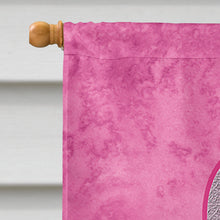 Load image into Gallery viewer, Pink Ribbon for Breast Cancer Awareness Flag Canvas House Size AN1205CHF