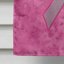Load image into Gallery viewer, Pink Ribbon for Breast Cancer Awareness Flag Canvas House Size AN1205CHF
