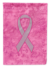Load image into Gallery viewer, Pink Ribbon for Breast Cancer Awareness Flag Canvas House Size AN1205CHF