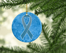 Load image into Gallery viewer, Blue Ribbon for Prostate Cancer Awareness Ceramic Ornament AN1206CO1