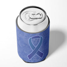 Load image into Gallery viewer, Periwinkle Blue Ribbon for Esophageal and Stomach Cancer Awareness Can or Bottle Hugger AN1208CC