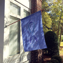 Load image into Gallery viewer, Periwinkle Blue Ribbon for Esophageal and Stomach Cancer Awareness Flag Canvas House Size AN1208CHF