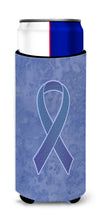 Load image into Gallery viewer, Periwinkle Blue Ribbon for Esophageal and Stomach Cancer Awareness Slim Can Hugger – Fun &amp; Functional Drink Coolers AN1208MUK