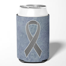 Load image into Gallery viewer, Grey Ribbon for Brain Cancer Awareness Can or Bottle Hugger AN1211CC