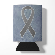 Load image into Gallery viewer, Grey Ribbon for Brain Cancer Awareness Can or Bottle Hugger AN1211CC
