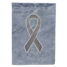 Load image into Gallery viewer, Grey Ribbon for Brain Cancer Awareness Flag Canvas House Size AN1211CHF