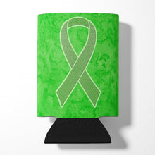 Load image into Gallery viewer, Lime Green Ribbon for Lymphoma Cancer Awareness Can or Bottle Hugger AN1212CC
