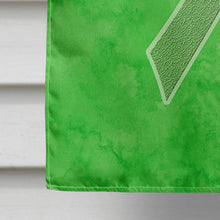 Load image into Gallery viewer, Lime Green Ribbon for Lymphoma Cancer Awareness Flag Canvas House Size AN1212CHF
