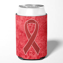 Load image into Gallery viewer, Red Ribbon for Aids Awareness Can or Bottle Hugger AN1213CC
