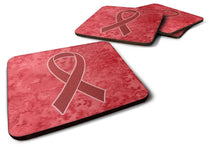 Load image into Gallery viewer, Red Ribbon for Aids Awareness Coasters - Set of 4 Lightweight Foam, Absorbent Drink Coasters AN1213FC