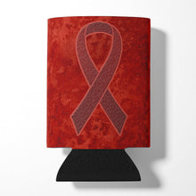 Load image into Gallery viewer, Burgundy Ribbon for Multiple Myeloma Cancer Awareness Can or Bottle Hugger AN1214CC