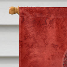 Load image into Gallery viewer, Burgundy Ribbon for Multiple Myeloma Cancer Awareness Flag Canvas House Size AN1214CHF