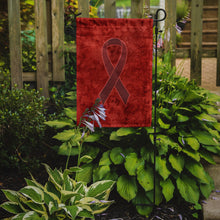 Load image into Gallery viewer, Burgundy Ribbon for Multiple Myeloma Cancer Awareness Garden Flag – Inspirational Outdoor Support Decor AN1214GF