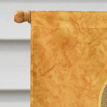 Load image into Gallery viewer, Peach Ribbon for Uterine Cancer Awareness Flag Canvas House Size AN1219CHF