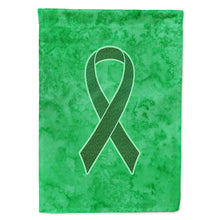 Load image into Gallery viewer, Kelly Green Ribbon for Kidney Cancer Awareness Flag Canvas House Size AN1220CHF